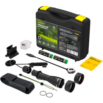 Фонарь с комплектом ARMYTEK PREDATOR PRO MAGNET USB EXTENDED SET WARM